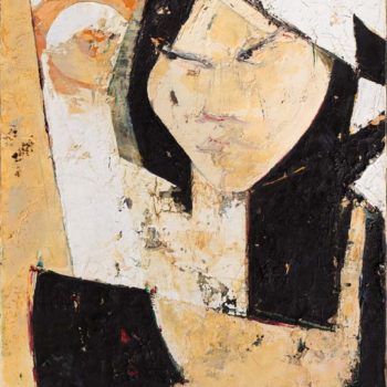 Ritratto di Yoko. olio su tela. foto di Andrea Gentili